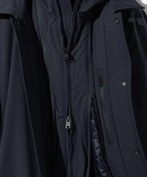ダウンジャケット ダウン WOOLRICH STRETCH 2IN1 CARCOAT ウールリッチ  ツーインワン カーコート ダウンジャケットの画像