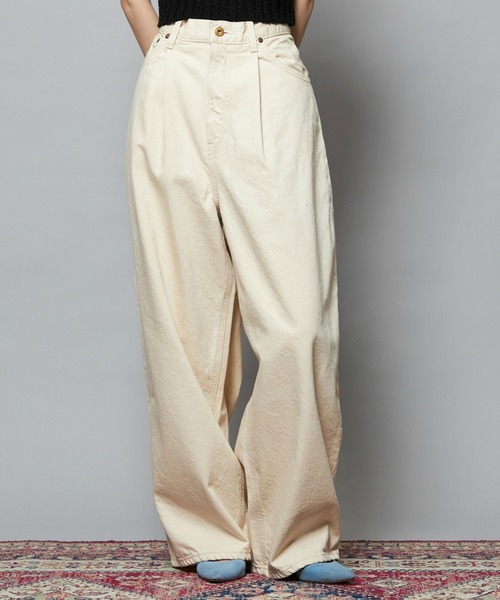 ジーンズ デニム デニムパンツ 「101 101周年記念特別モデル」TUCK RIDERSPANTS デニムパンツ セットアップ可 レディース_17