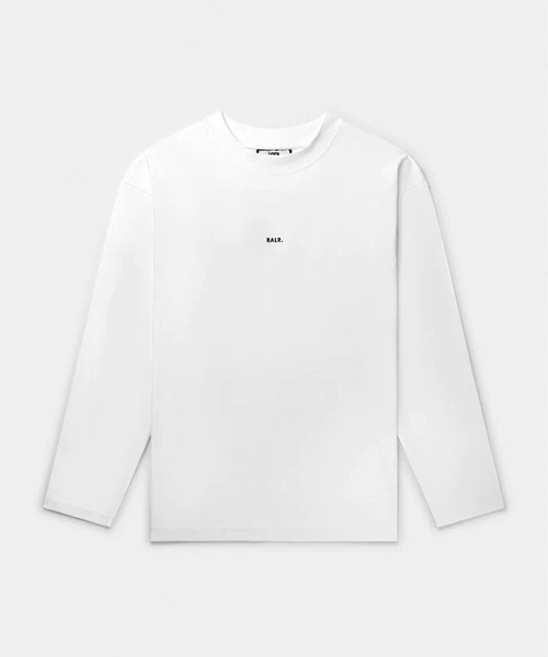 BALR.（ボーラー） 長袖Tシャツ X-SMALL ホワイト×ブラック メンズ