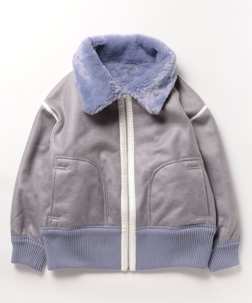 「GYDA」 ブルゾン FREE パープル レディース_画像7