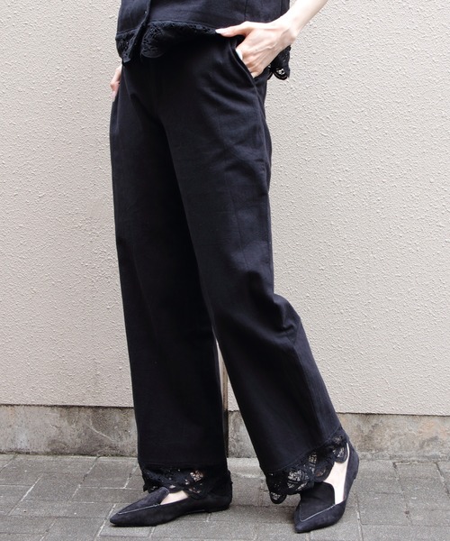 THE SHINZONE ブラックワイドパンツ THE SHINZONE（ザ シンゾーン） ワイドパンツ パンツ THE SHINZONE