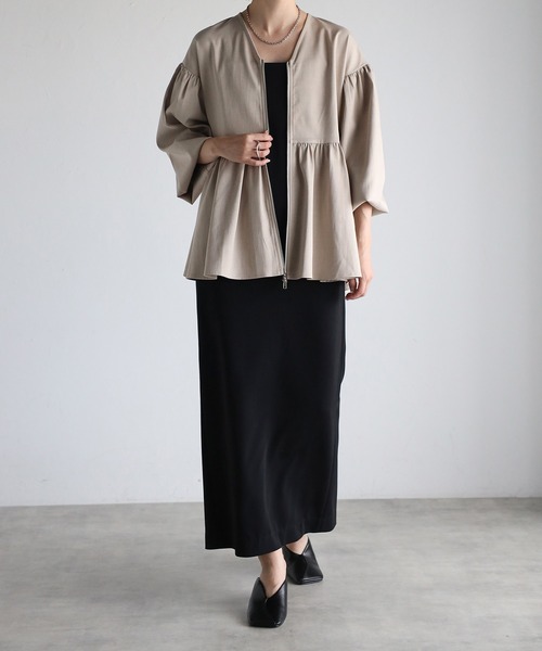 「meilmada」 ブルゾン FREE チャコールグレー レディース_画像2