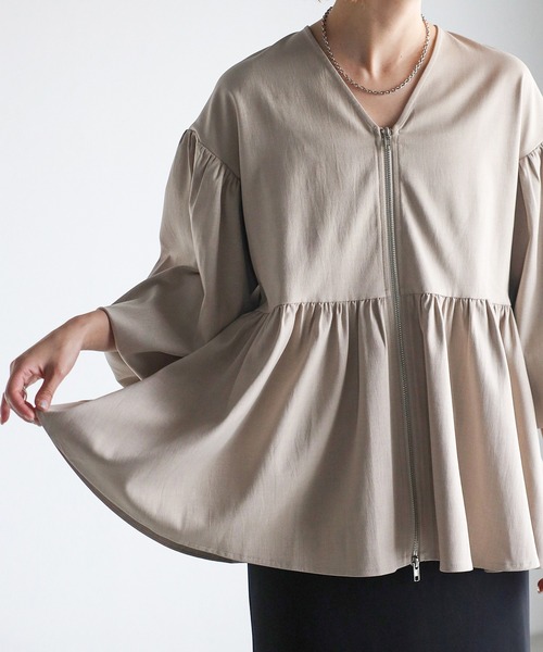 「meilmada」 ブルゾン FREE チャコールグレー レディース_画像6