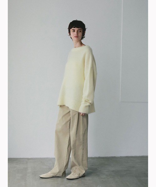 HER. ニット セーター モヘア混ニットプルオーバー レディース