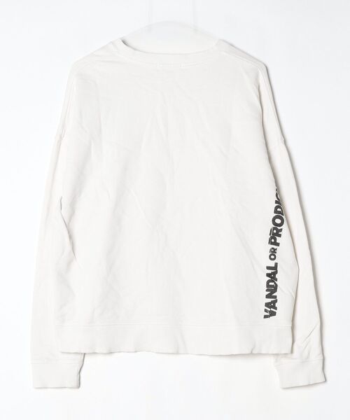 「BRANDALISED」 スウェットカットソー L ホワイト メンズ_画像2