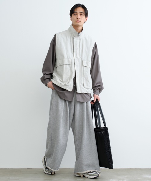 「SINSS」 ベスト SMALL ライトグレー メンズ_画像6