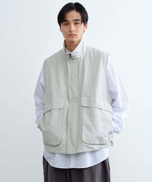 「SINSS」 ベスト SMALL ライトグレー メンズ_画像8