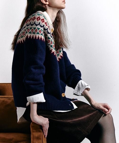 Fano Studios」 ニットカーディガン S アイボリー レディース