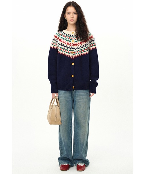 Fano Studios」 ニットカーディガン S アイボリー レディース