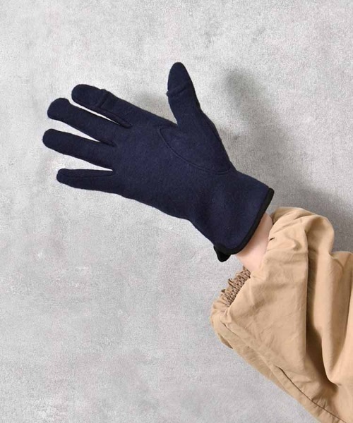 Bleu Bleuet（ブルーブルーエ） 手袋 ボタンバイカラー指フード