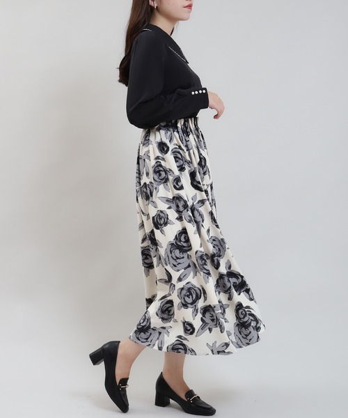 「ASTORIA ODIER」 長袖ブラウス MEDIUM ブラック レディース_画像3