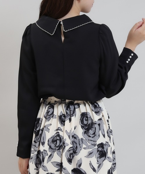 「ASTORIA ODIER」 長袖ブラウス MEDIUM ブラック レディース_画像8