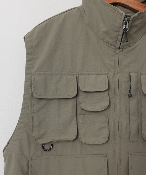 「ANME」 ベスト M ライトカーキ レディース_画像6