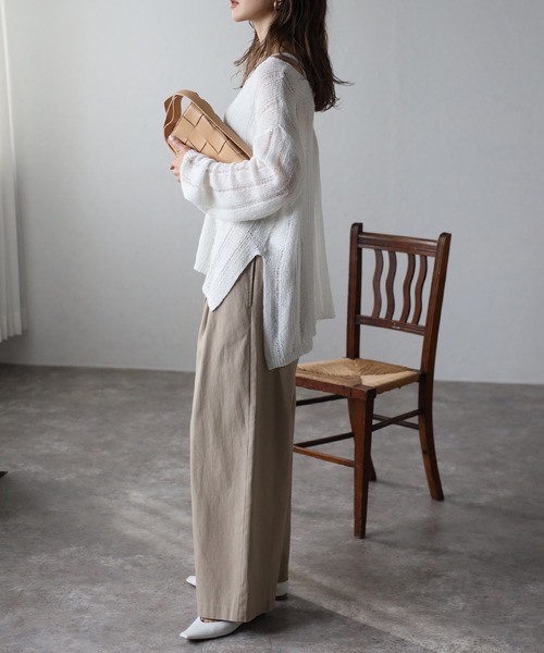 「Bonjour Sagan」 「HUNCH」パンツ FREE カーキ レディース_画像6