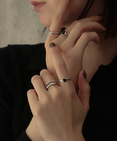 「NOIR DE POUPEE」 リング #3 ゴールド レディース_画像4