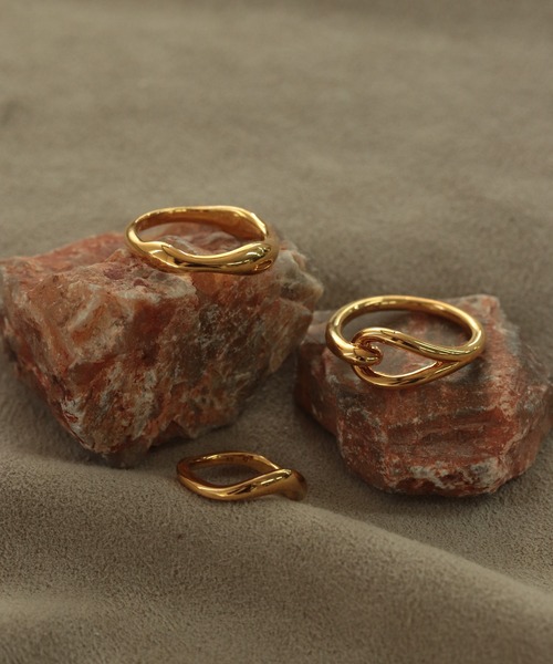 「NOIR DE POUPEE」 リング #3 ゴールド レディース_画像5