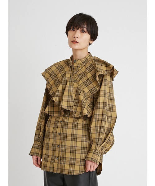 「styling/」 長袖ブラウス FREE ブラウン レディース_画像5