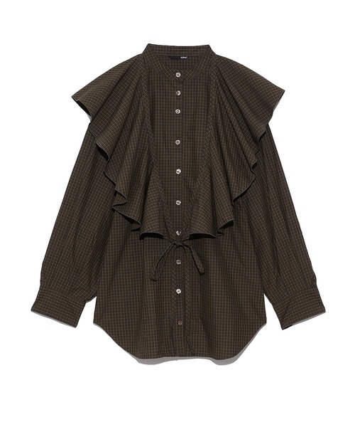 「styling/」 長袖ブラウス FREE ブラウン レディース_画像8