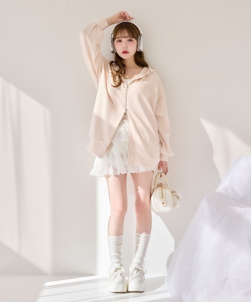 one after another NICE CLAUP スカート フリルティアードミニスカート