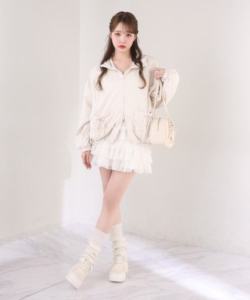 one after another NICE CLAUP スカート フリルティアードミニスカート