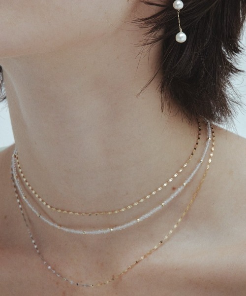 ＜les bonbon＞SOPHIE ネックレス ホワイトゴールド ルボンボン les bon bon 【les bon bon / ルボンボン】sophie necklace