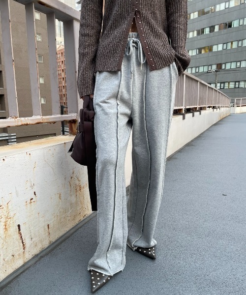 AIC. スウェットパンツ FREE ライトグレー レディース : ZOZOTOWN