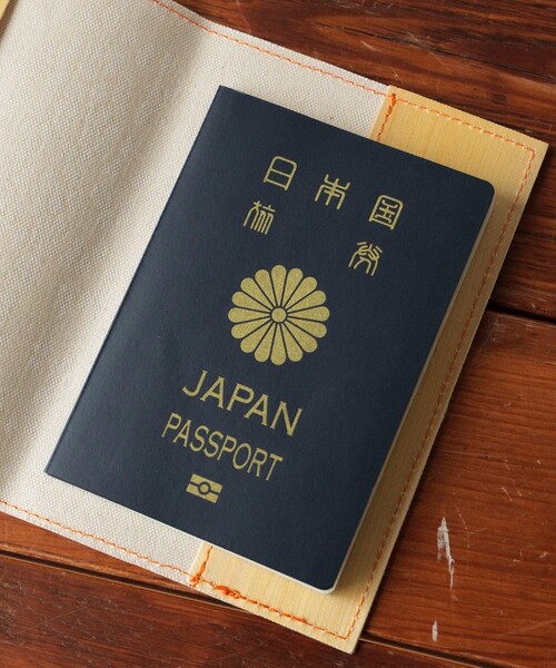 BEAMS JAPAN（ビームス ジャパン） パスポートケース 「別注」けやき