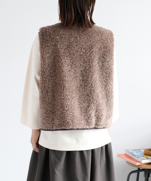 「cepo」 ベスト M ベージュ レディース_画像6