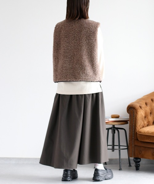 「cepo」 ベスト M ベージュ レディース_画像8