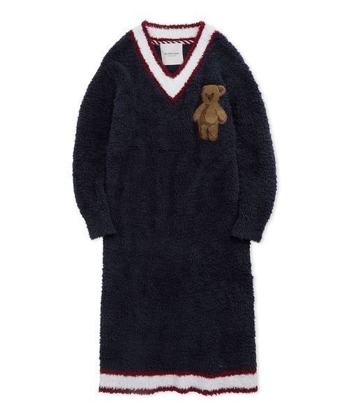 gelato pique（ジェラートピケ） 長袖ワンピース FREE ネイビー