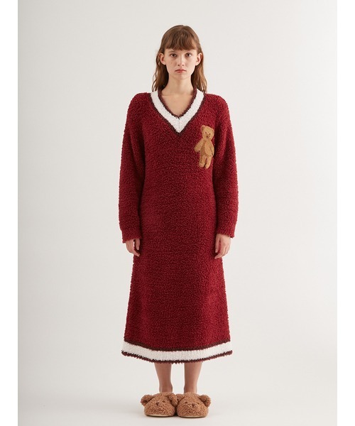 gelato pique（ジェラートピケ） 長袖ワンピース FREE ネイビー