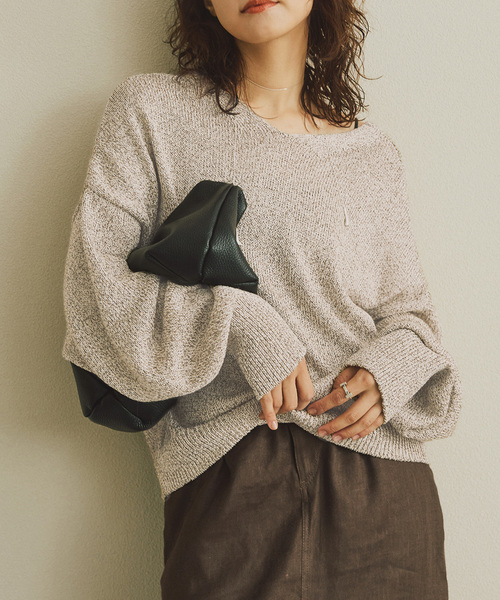 Spick &amp; Span TAPE YARN Vプルオーバー Spick & Span（スピックアンドスパン）の「TAPE YARN Vプルオーバー