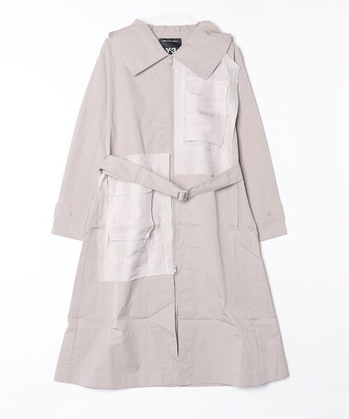 Y-3 コート アウター HOODED TRENCHCOAT PARKA レディース : ZOZOTOWN