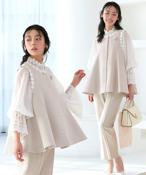 RUIRUE BOUTIQUE ツイード セットアップ ホワイト XLセレモニー RUIRUE BOUTIQUE（ルイルエブティック） セレモニースーツ