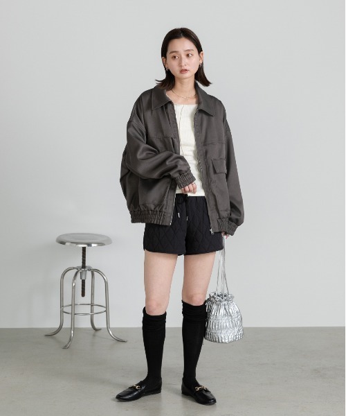 「ad thie」 ブルゾン FREE アイボリー レディース_画像2