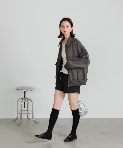 「ad thie」 ブルゾン FREE アイボリー レディース_画像5