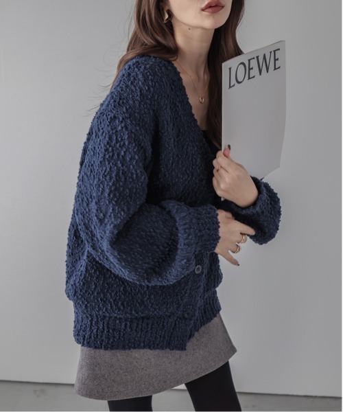 「SUGAR BISKET」 「La-gemme」ニットカーディガン フリー ブラック レディース_画像6