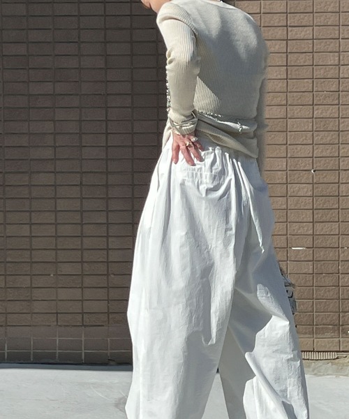 「chuclla」 イージーパンツ M ダークグレー レディース_画像8