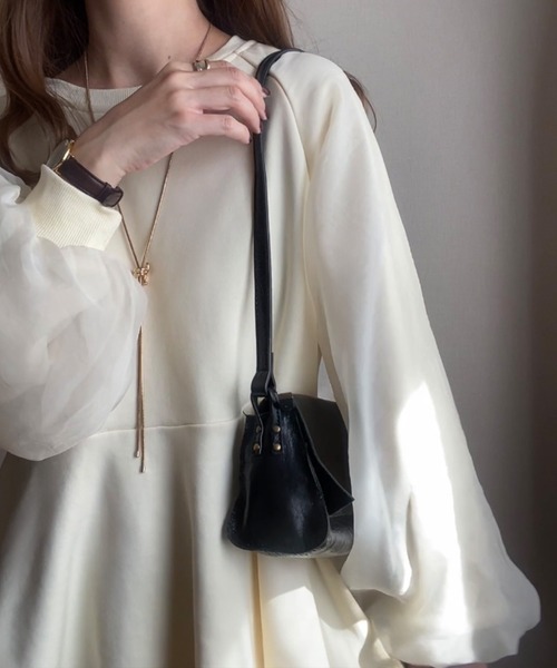 「FILLOU」 スウェットカットソー X-LARGE クリーム レディース_画像3