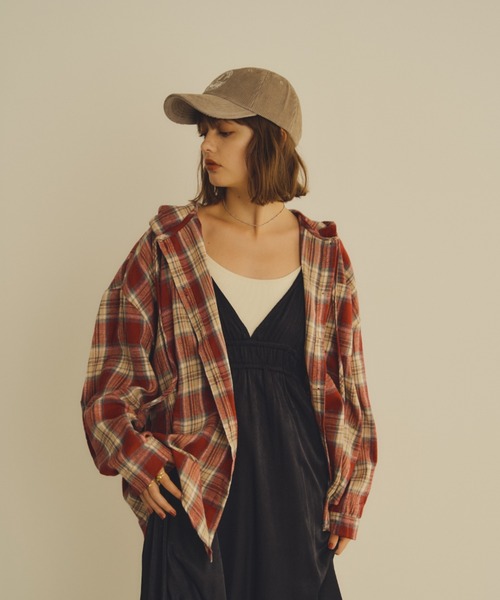 「Unitage」 長袖シャツ FREE レッド レディース_画像5