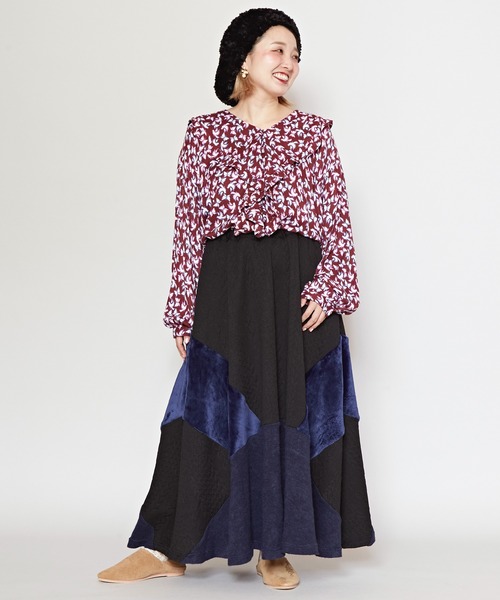 「チャイハネ」 「Amina」フレアスカート FREE ベージュ レディース_画像7