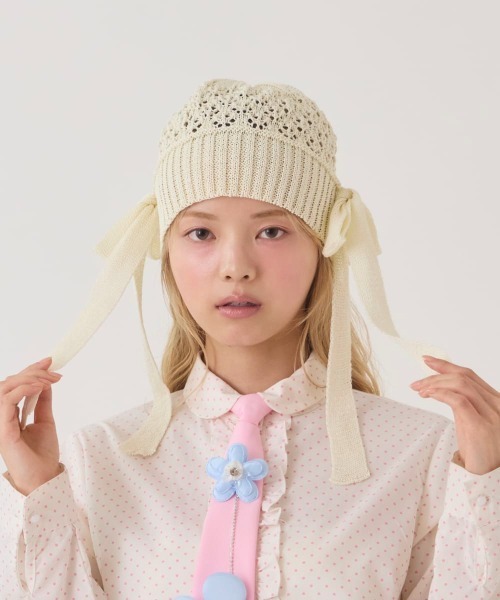 kaorinomori（カオリノモリ） ニット帽 ニットキャップ ラメルニット