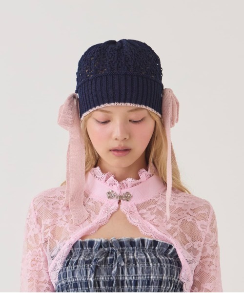 kaorinomori（カオリノモリ） ニット帽 ニットキャップ ラメルニット