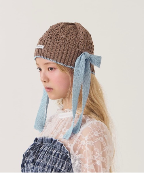 kaorinomori（カオリノモリ） ニット帽 ニットキャップ ラメルニット