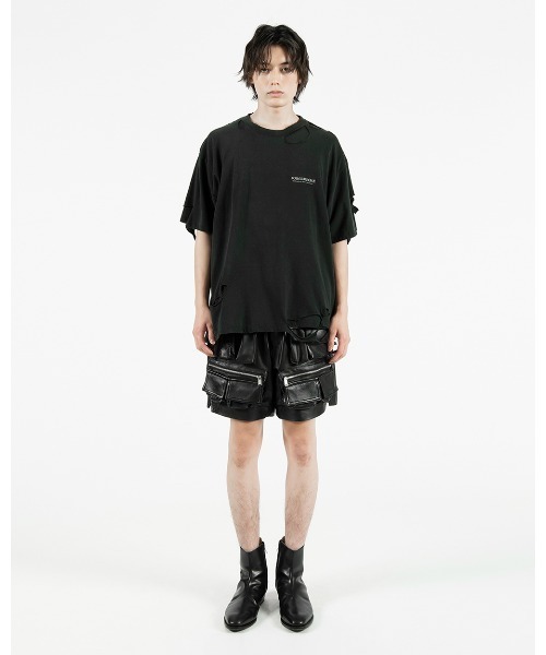 パンツ FORSOMEONE TACTICS SHORTS LEATHER メンズの画像