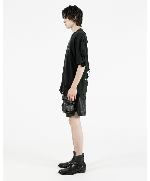 パンツ FORSOMEONE TACTICS SHORTS LEATHER メンズの画像