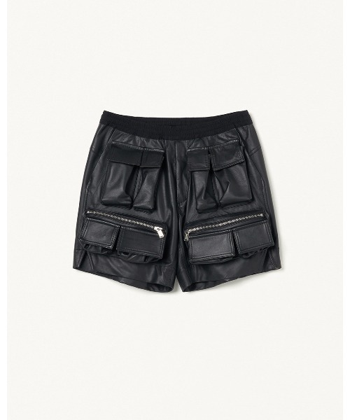 パンツ FORSOMEONE TACTICS SHORTS LEATHER メンズの画像