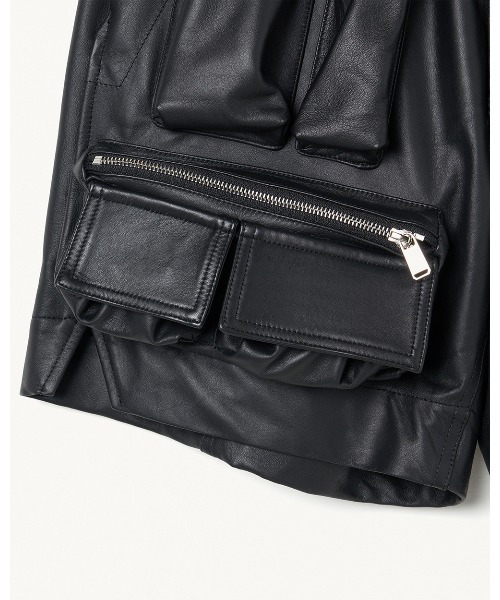 パンツ FORSOMEONE TACTICS SHORTS LEATHER メンズの画像
