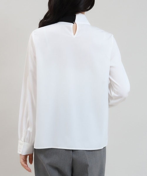 「TRUDEA」 長袖ブラウス MEDIUM ホワイト レディース_画像3