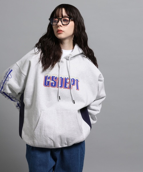 「GEORGE'S」 プルオーバーパーカー MEDIUM ホワイト メンズ_画像4